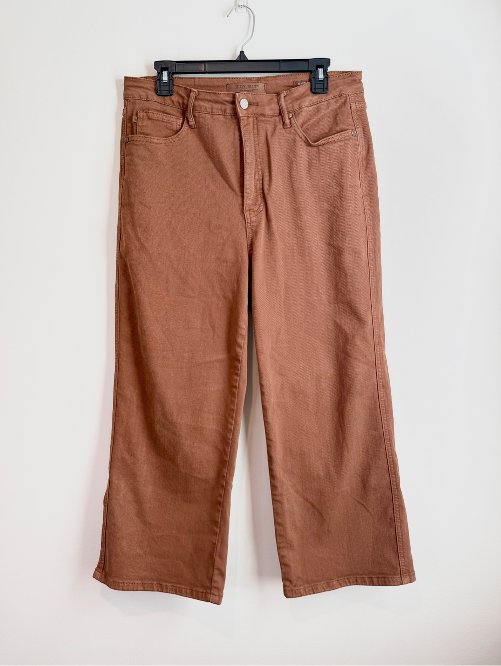 Judy Blue Women's Wide-Leg Pants Brown Size 13/31